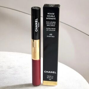 CHANEL ROUGE DUO Ultrawear Intensite Liquid Lip Colour-EVER RED #49- READ!